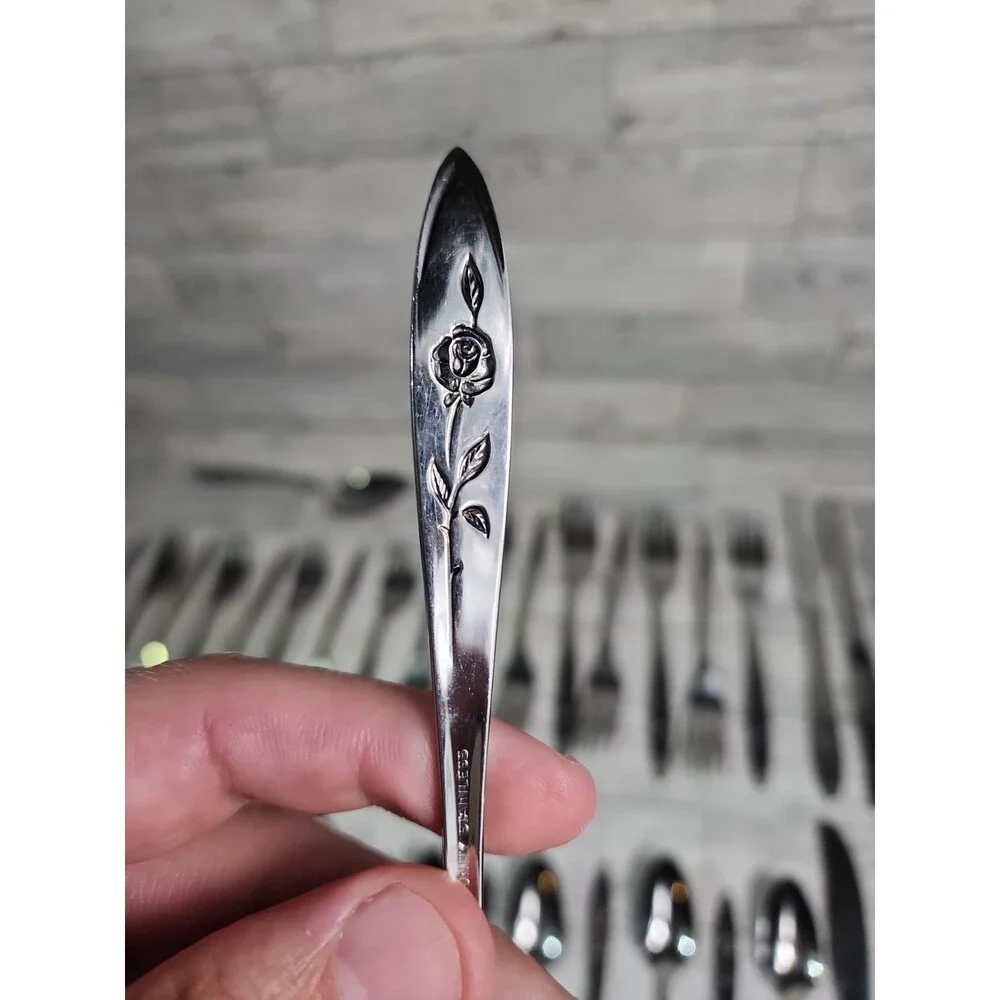 Vintage ONEIDA Betty Crocker MY ROSE Flatware Lot of 41 Community Stainless